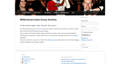 Desktop Screenshot of corps-arminia.de